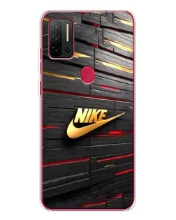 Чехол для Ulefone Note 11P с картинкой «Золотой Nike на металле»