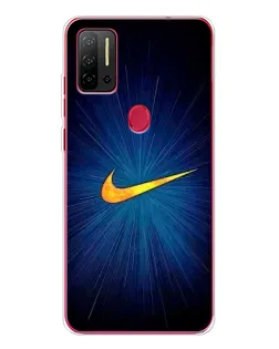 Чехол для Ulefone Note 11P с картинкой «Синий пульс Nike»