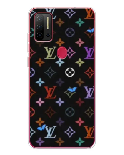 Чехол для Ulefone Note 11P с картинкой «Цветная монограмма LV»