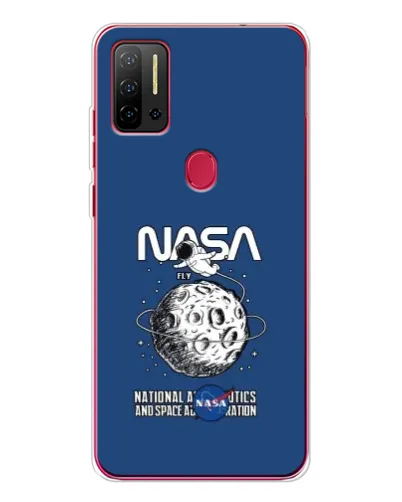 Чехол для Ulefone Note 11P с картинкой «NASA — лунная миссия»