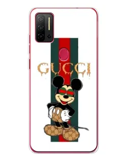 Чехол для Ulefone Note 11P с картинкой «Микки Маус Gucci — полосы»