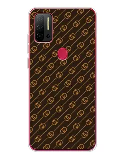 Чехол для Ulefone Note 11P с картинкой «Gucci — золотые диагонали»