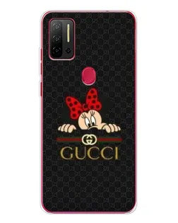 Чехол для Ulefone Note 11P с картинкой «Минни Маус Gucci — черный»
