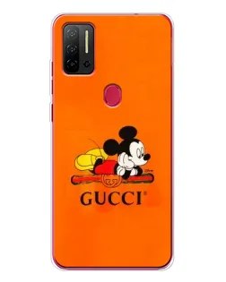 Чохол для Ulefone Note 11P з картинкою «Міккі Маус Gucci — помаранч»