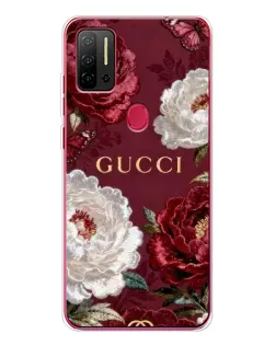 Чохол для Ulefone Note 11P з картинкою «Gucci — бордові троянди»