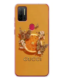 Чохол для Ulefone Note 11P з картинкою «Gucci — золоті метелики»