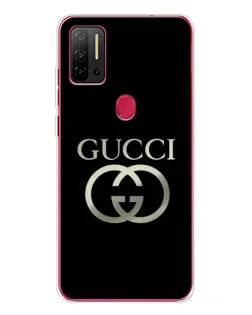 Чохол для Ulefone Note 11P з картинкою «Gucci — золото на чорному»