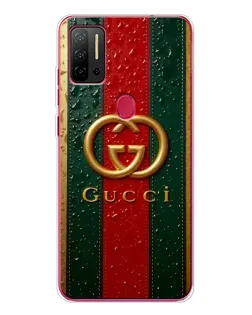 Чохол для Ulefone Note 11P з картинкою «Gucci — фірмова смуга та золото»