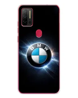 Чохол для Ulefone Note 11P з картинкою «BMW — неонове сяйво»