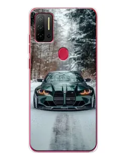 Чохол для Ulefone Note 11P з картинкою «BMW у зимовому лісі»