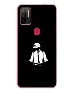 Чехол для Ulefone Note 11P с картинкой «PUBG — белый шлем»