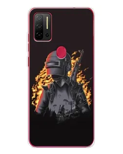 Чехол для Ulefone Note 11P с картинкой «PUBG — огненный силуэт»