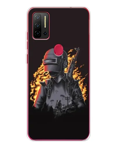 Чехол для Ulefone Note 11P с картинкой «PUBG — огненный силуэт» Чехол для Ulefone Note 11P с картинкой «PUBG — огненный силуэт»