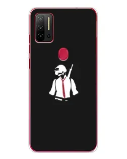 Чехол для Ulefone Note 11P с картинкой «PUBG — силуэт воина»