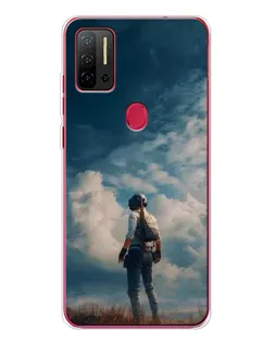 Чехол для Ulefone Note 11P с картинкой «Герой PUBG на скале»