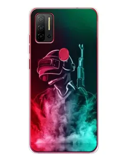 Чехол для Ulefone Note 11P с картинкой «PUBG — огненный воин»