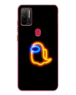 Чехол для Ulefone Note 11P с картинкой «Among Us неоновое сияние»