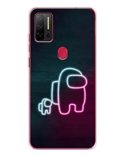 Чехол для Ulefone Note 11P с картинкой «Among Us неон-арт» Чехол для Ulefone Note 11P с картинкой «Among Us неон-арт»