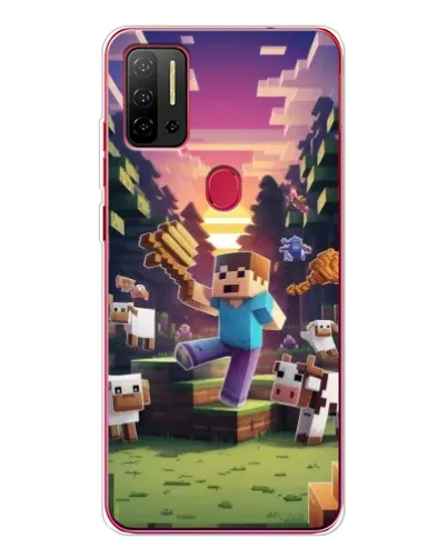 Чехол для Ulefone Note 11P с картинкой «Стив на ферме»