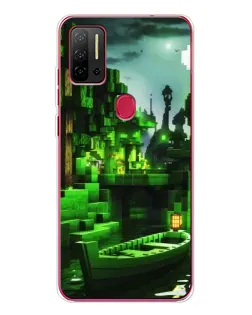 Чехол для Ulefone Note 11P с картинкой «Minecraft лесной пейзаж»