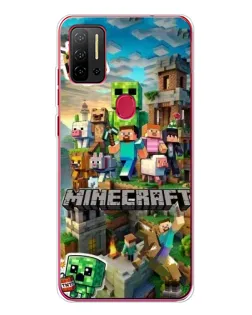 Чехол для Ulefone Note 11P с картинкой «Замок Minecraft»