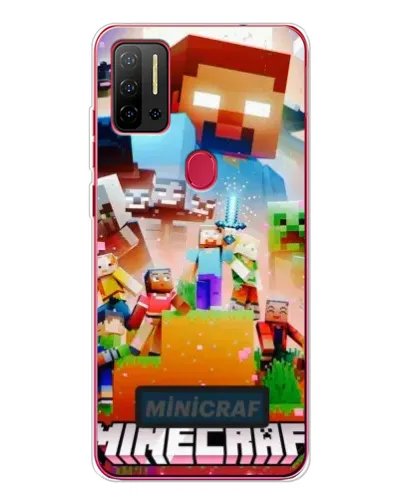 Чехол для Ulefone Note 11P с картинкой «Minecraft герои игры»