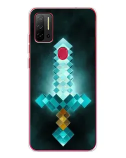 Чехол для Ulefone Note 11P с картинкой «Алмазный меч неон»