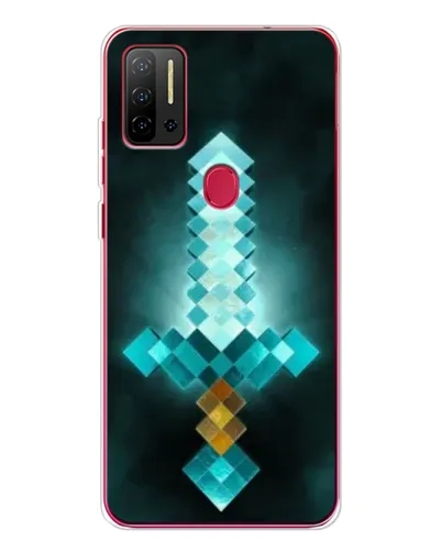 Чехол для Ulefone Note 11P с картинкой «Алмазный меч неон»