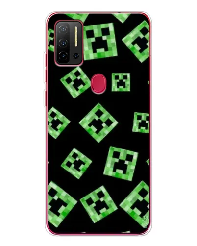 Чехол для Ulefone Note 11P с картинкой «Паттерн с криперами»