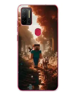Чехол для Ulefone Note 11P с картинкой «Стив в лесу»