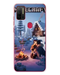Чехол для Ulefone Note 11P с картинкой «Зимний Minecraft»