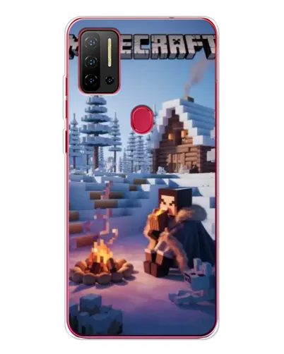 Чехол для Ulefone Note 11P с картинкой «Зимний Minecraft»