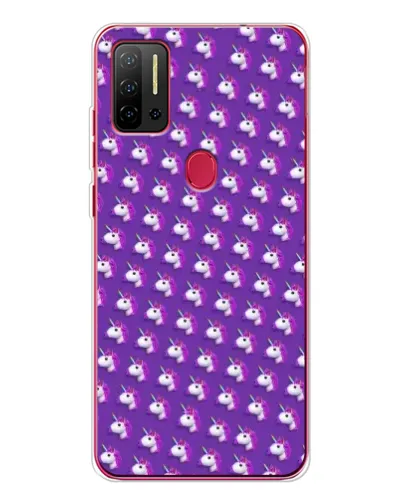 Чехол для Ulefone Note 11P с картинкой «Единороги на фиолетовом»