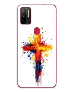 Чохол для Ulefone Note 11P з картинкою «Акварельний хрест»
