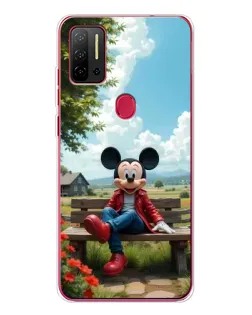Чехол для Ulefone Note 11P с картинкой «Микки на скамейке»