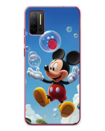 Чехол для Ulefone Note 11P с картинкой «Mickey и мыльные пузыри»
