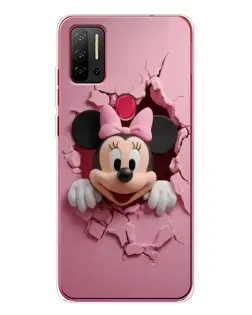 Чехол для Ulefone Note 11P с картинкой «Минни сквозь стену»