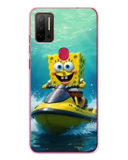 Чехол для Ulefone Note 11P с картинкой «Спанч Боб на гидроцикле» Чехол для Ulefone Note 11P с картинкой «Спанч Боб на гидроцикле»