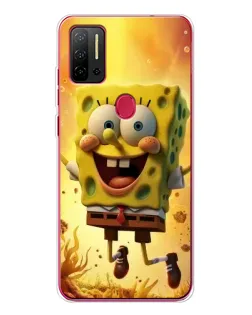 Чехол для Ulefone Note 11P с картинкой «Губка Боб прыгает» Чехол для Ulefone Note 11P с картинкой «Губка Боб прыгает»