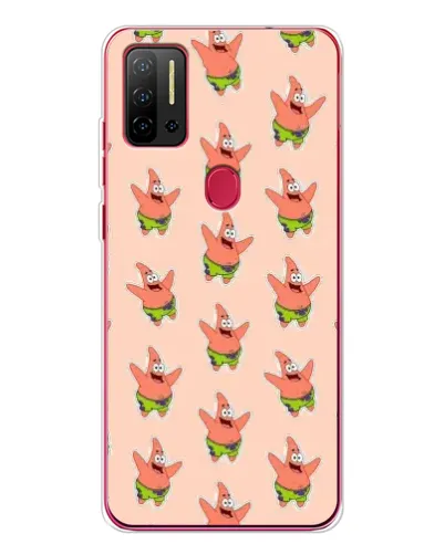 Чехол для Ulefone Note 11P с картинкой «Патрик Стар паттерн»