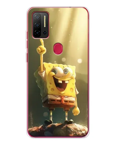 Чехол для Ulefone Note 11P с картинкой «Сияющий Спанч Боб»