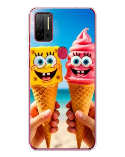 Чехол для Ulefone Note 11P с картинкой «Спанч Боб мороженое»