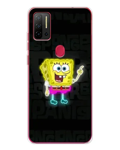 Чехол для Ulefone Note 11P с картинкой «Неоновый Губка Боб»