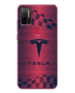 Чохол для Ulefone Note 11P з картинкою «Тесла червоний карбон» Чохол для Ulefone Note 11P з картинкою «Тесла червоний карбон»