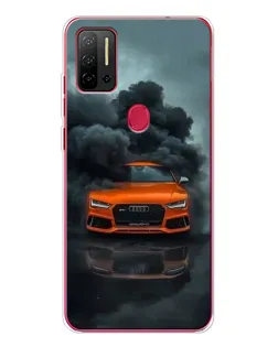Чохол для Ulefone Note 11P з картинкою «Audi у хмарах диму»