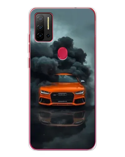 Чохол для Ulefone Note 11P з картинкою «Audi у хмарах диму»