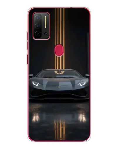 Чохол для Ulefone Note 11P з картинкою «Lamborghini золоті лінії»