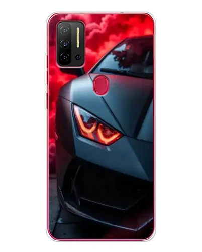 Чохол для Ulefone Note 11P з картинкою «Lamborghini червоне сяйво»