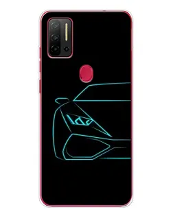 Чохол для Ulefone Note 11P з картинкою «Блакитний силует Lamborghini» Чохол для Ulefone Note 11P з картинкою «Блакитний силует Lamborghini»