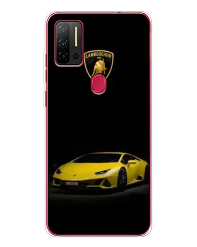 Чохол для Ulefone Note 11P з картинкою «Lamborghini жовтий акцент»